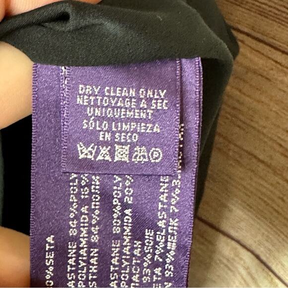 Ralph Lauren Purple Label Luxury Black Cocktail Dress - Picture 12 of 14